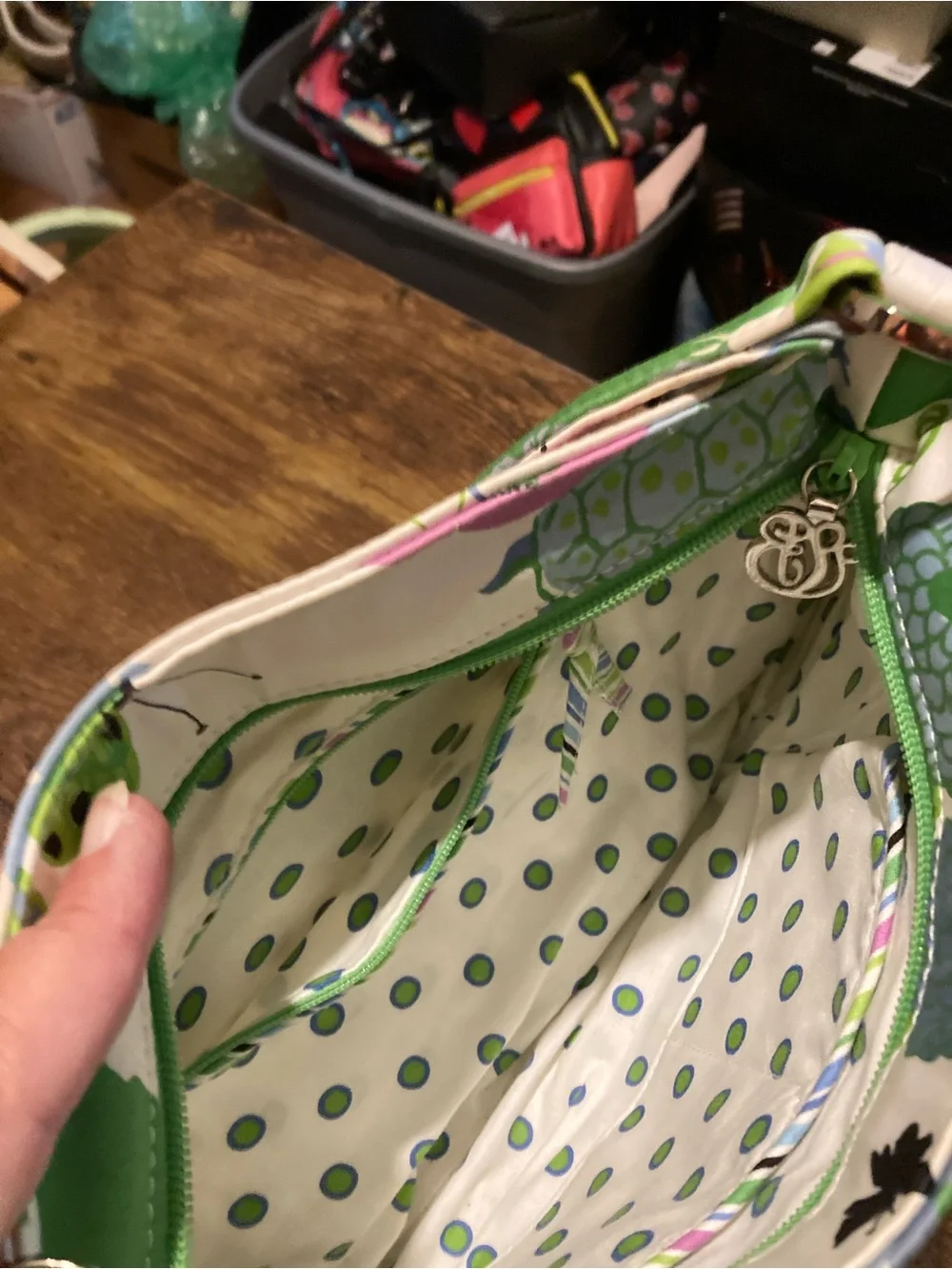 Vintage Vera Bradley white floral purse